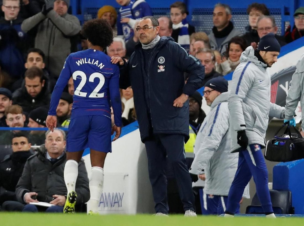 Manajer Chelsea, Maurizio Sarri. (Foto: Paul Childs/Action Images via Reuters)