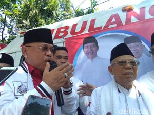 Maruf Amin Lepas Tim Medis ke Pandeglang, Eks Menteri SBY Turut Hadir