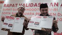 Tim Jokowi-Maruf dan Prabowo-Sandi Setujui Surat Suara Pilpres 2019