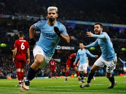 Di Etihad, Gawang Liverpool Memang Santapan Empuk Aguero