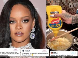 Tambahkan Mustard Saat Masak Pasta, Rihanna Dikritik Banyak Orang Tambahkan Mustard Saat Masak Pasta, Rihanna Dikritik Banyak Orang