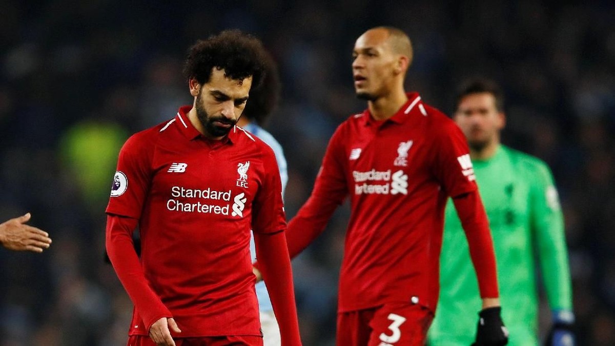 Mohamed Salah dan Fabinho di Liverpool. (Foto: Reuters/Jason Cairnduff)