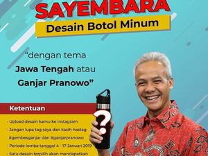 Ganjar Pranowo Tantang Netizen Bikin Desain Botol Minum Bertema Jateng