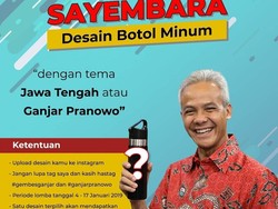 Ganjar Pranowo Tantang Netizen Bikin Desain Botol Minum Bertema Jateng