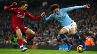 Pertandingan lanjutan Liga Inggris 2018/2019, Jumat (4/1/2019) dinihari WIB, berlangsung sengit. City tak seperti biasanya, kalah ball possessio. Penguasaan bila mereka 49,5 persen. (Foto: Clive Brunskill/Getty Images)