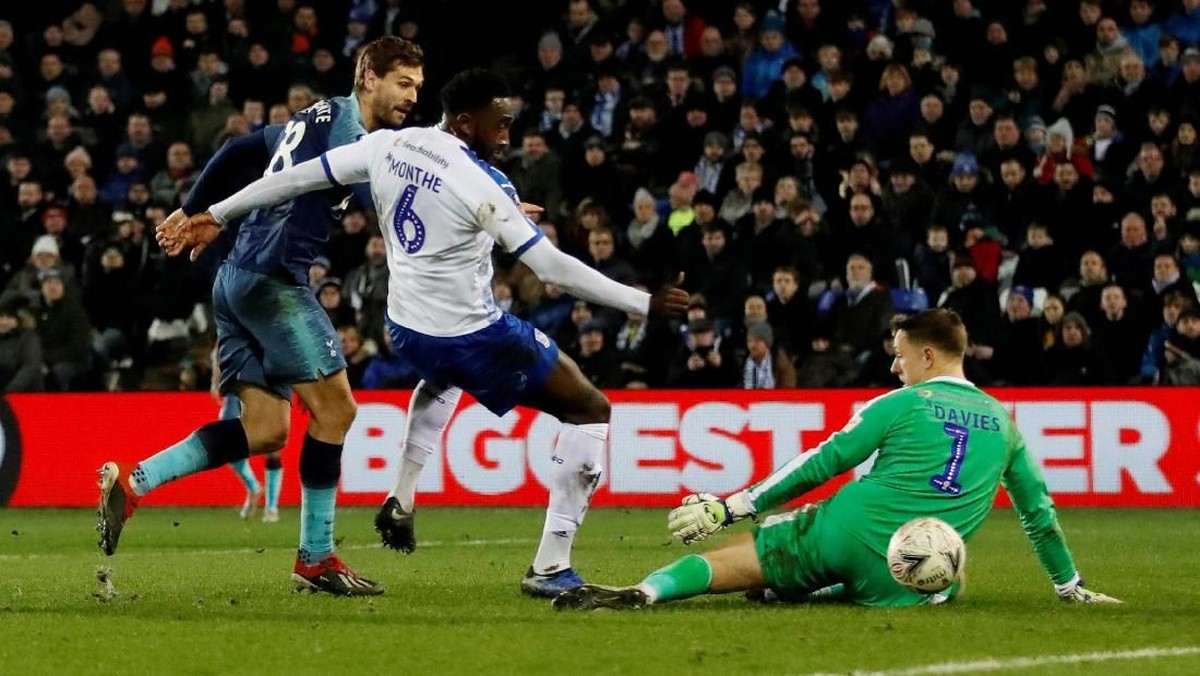 Tottenham Hotspur saat mencukur Tranmere Rovers 7-0 di Piala FA (Foto: Carl Recine/Reuters)