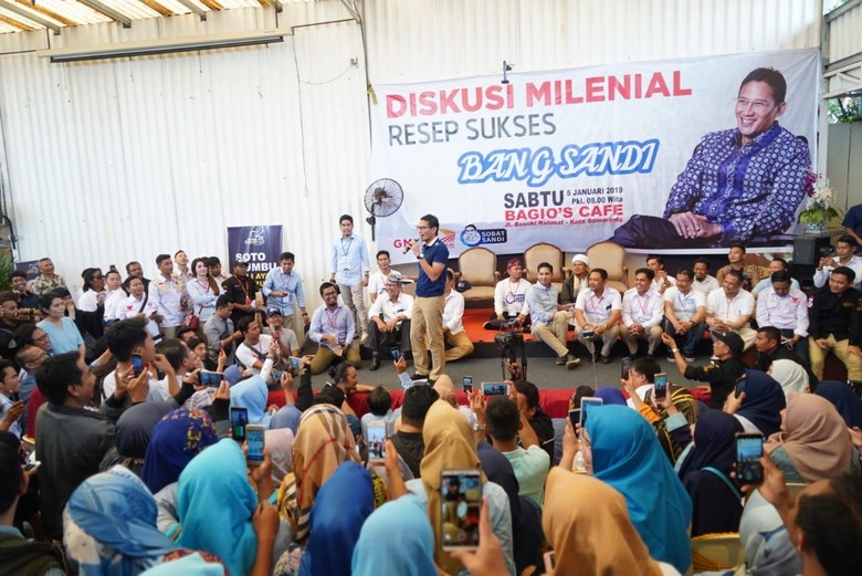 Sandiaga Minta Milenial Ikut Berperan Hadapi Bonus Demografi