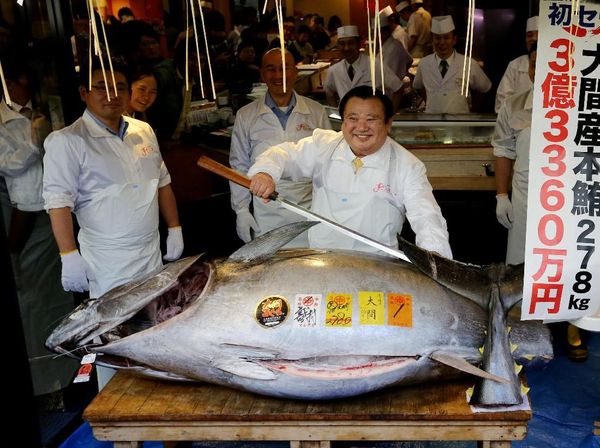Mantap! Ikan Tuna Ini Dilelang Seharga Rp 43 Miliar