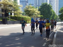 Sebelum Kampanye di Jateng, Sandiaga Olahraga di Bulungan