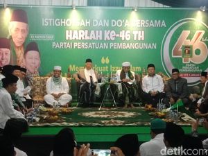 Maruf Amin dan Mbah Moen Hadiri Doa Bersama Harlah ke-46 PPP