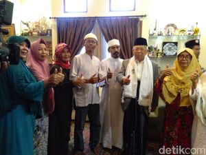 Maruf Amin Yakin Raup Suara Pemilih di Sekitar Rumahnya di Koja