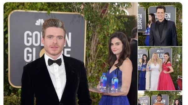 Gadis Manis Pembawa Air Minum Golden Globes Viral di Medsos