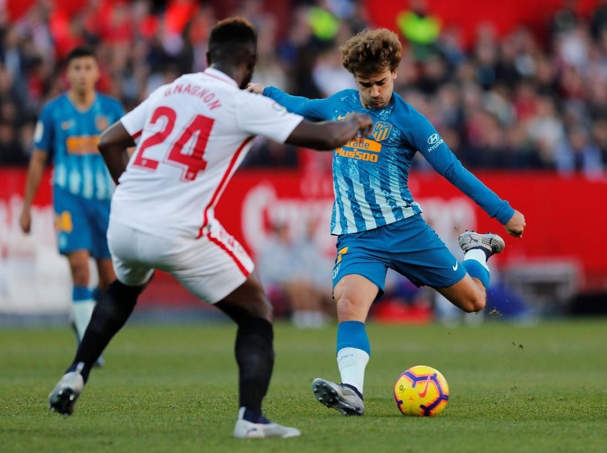 Pemain Atletico Madrid, Antoine Griezmann. (Foto: Marcelo Del Pozo/Reuters)