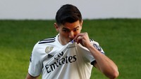 Zidane menyukai Brahim Diaz, namun tidak pernah memainkannya. Musim ini, Brahim Diaz dipinjamkan ke AC Milan dan sedang bersinar di sana (Juan Medina/Reuters)