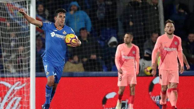 Getafe memberikan perlawanan sengit pada Barcelona.
