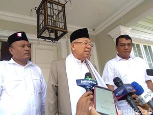 Maruf Amin dan Yahya Staquf Bahas Rekonsiliasi Pascapilpres