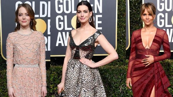 Penampilan Seksi nan Anggun Para Selebriti di Golden Globe 2018 (2)