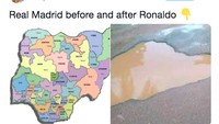 Saking jeleknya, Madrid sampai dibandingkan dengan kubang di jalan. Foto: istimewa