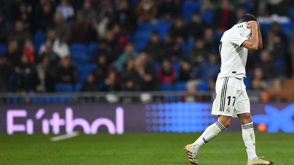 Real Madrid susah bikin gol di Santiago Bernabeu (GABRIEL BOUYS / AFP)