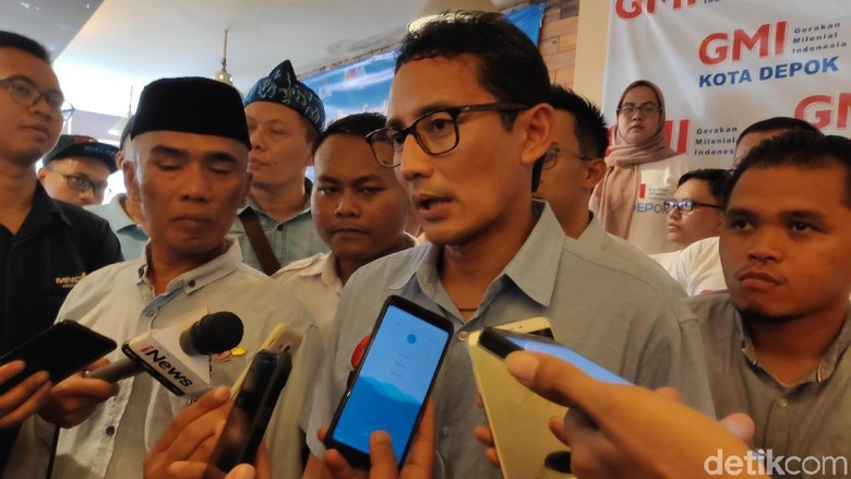 Disebut TKN Jokowi Takut Debat, Sandi: Saya Sudah Beberapa Kali Debat