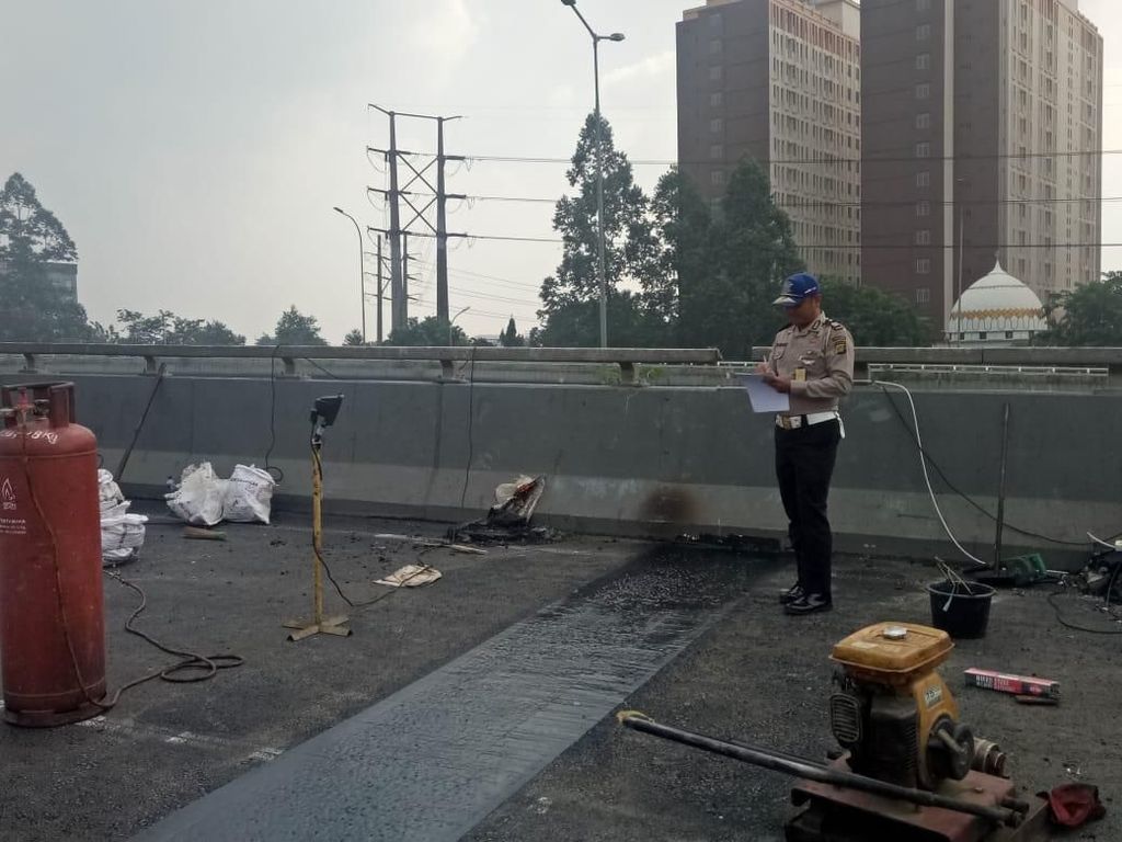 Perbaikan Flyover Rawabuaya Hampir Rampung, Segera Diuji Coba Perbaikan Flyover Rawabuaya Hampir Rampung, Segera Diuji Coba
