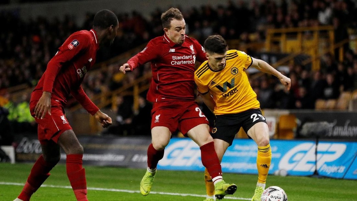 Liverpool tersingkir dari Piala FA usai dikalahkan Wolverhampton Wanderers. (Foto: Darren Staples/Reuters)