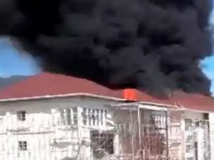 Gedung Baru IAIN Palopo Hangus Dilalap Si Jago Merah