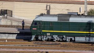 Kereta Api Melaju Cepat Membawa Kim Jong-un Menuju China