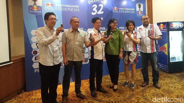 Drawing babak 32 besar Piala indonesia dilakukan di Jakarta hari ini (8/1/2019). (Amalia Dwi Septi/detikSport) Drawing babak 32 besar Piala indonesia dilakukan di Jakarta hari ini (8/1/2019). (Amalia Dwi Septi/detikSport)