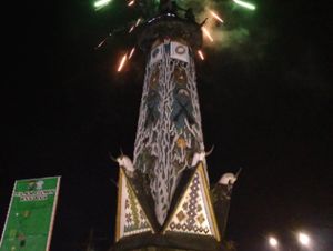 Suasana malam tahun baru di Berastagi Karo