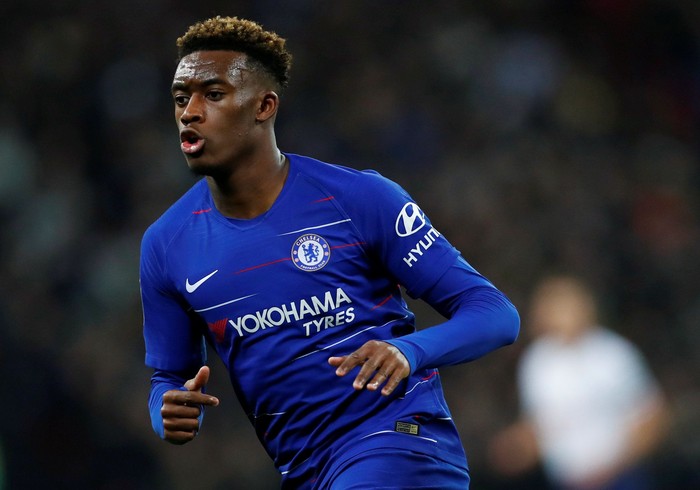 Soccer Football - Carabao Cup Semi Final First Leg - Tottenham Hotspur v Chelsea - Wembley Stadium, London, Britain - January 8, 2019  Chelseas Callum Hudson-Odoi in action               REUTERS/Eddie Keogh
