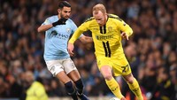 City bertindak sebagai tuan rumah lebih dulu di leg pertama semifinal Piala Liga Inggris. Mereka menjamu Burton, yang merupakan tim League One, di Etihad Stadium, Kamis (10/1/2019) dini hari WIB. Foto: Michael Regan/Getty Images