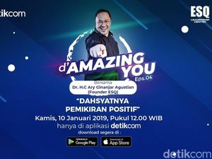 Tonton DAmazing You Dahsyatnya Positive Thinking Ary Ginanjar di Sini! Tonton DAmazing You Dahsyatnya Positive Thinking Ary Ginanjar di Sini!