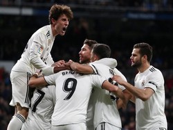 Hingga pertandingan berakhir, skor 3-0 tetap bertahan untuk kemenangan Madrid. Leganes gantian akan jadi tuan rumah pada 16 Januari. REUTERS/Susana Vera.