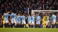 Pada menit ke-34, Jesus mencetak gol ketiga City. Foto: Michael Regan/Getty Images
