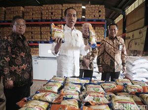 Jokowi Pastikan Tak Ada Beras Jelek dari Gudang Bulog Jokowi Pastikan Tak Ada Beras Jelek dari Gudang Bulog