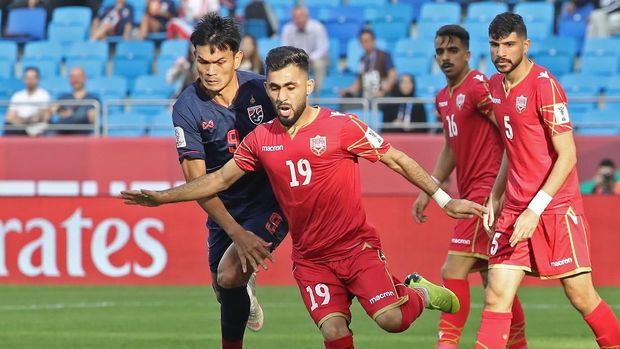 Bahrain dipaksa kalah oleh Thailand di Dubai.