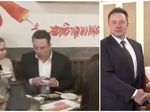 Buka Pabrik Tesla di China, Elon Musk Makan di Restoran Hotpot Bareng Grimes