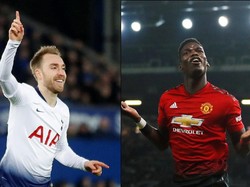 Tottenham Vs Man United: Adu Kreasi Eriksen dengan Pogba
