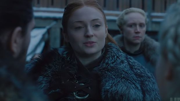 Sansa Stark menyambut Daeneys