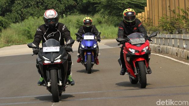 Yamaha R25, Kawasaki Ninja 250 dan Honda CBR250RR
