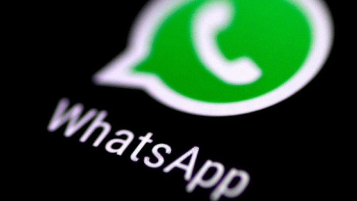 FILE PHOTO: The WhatsApp messaging application is seen on a phone screen August 3, 2017. REUTERS/Thomas White/File Photo