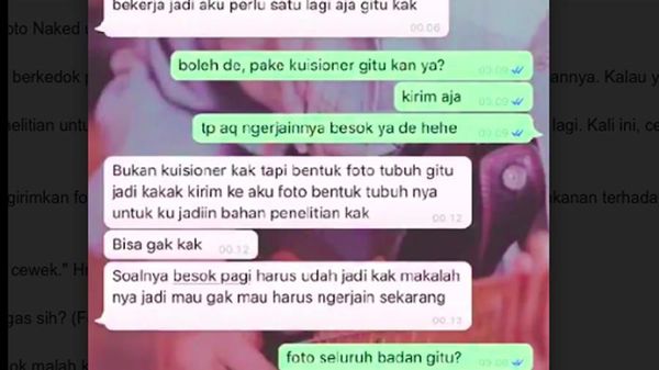 Kena Deh! Gagal Minta Foto Naked untuk Penelitian Malah Dikerjai Korban