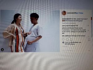 Posting Foto Hamil, Perut Sarwendah Kalah sama Ruben Onsu