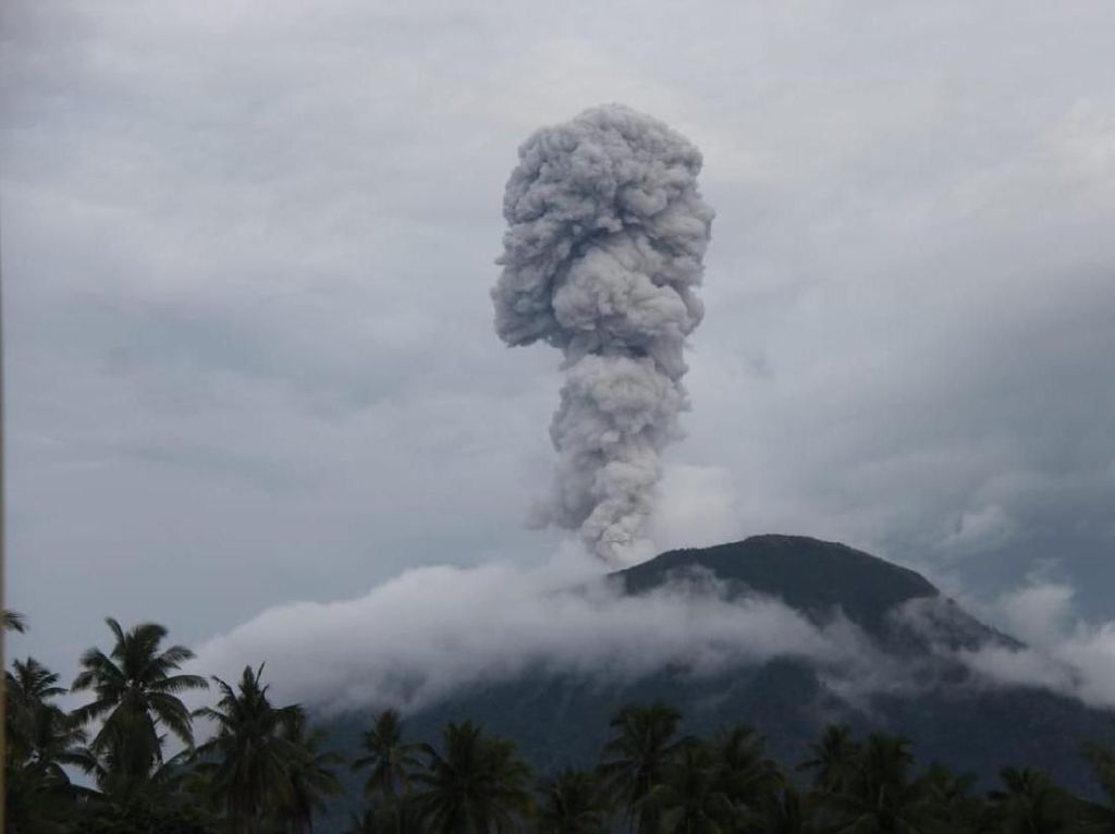 Gunung Ibu Meletus, Status Waspada Gunung Ibu Meletus, Status Waspada