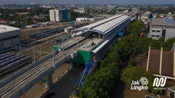 Lagi Dibangun, Begini Desain Stasiun Layang MRT Jakarta