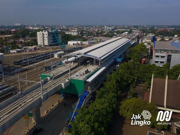 Lagi Dibangun, Begini Desain Stasiun Layang MRT Jakarta