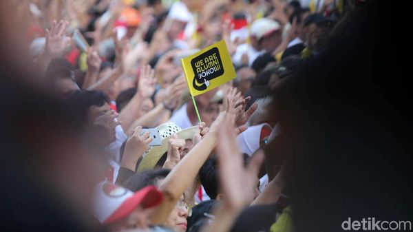 Begini Semangat Para Pendukung Jokowi