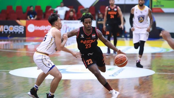 Dashaun Wiggins, NSH Jakarta, menjadi pencetak skor terbanyak dalam kemenangan NSH atas Satya Wacana di Seri IV IBL 2018/2019, Sabtu (12/1/2019).  (dok. IBL)