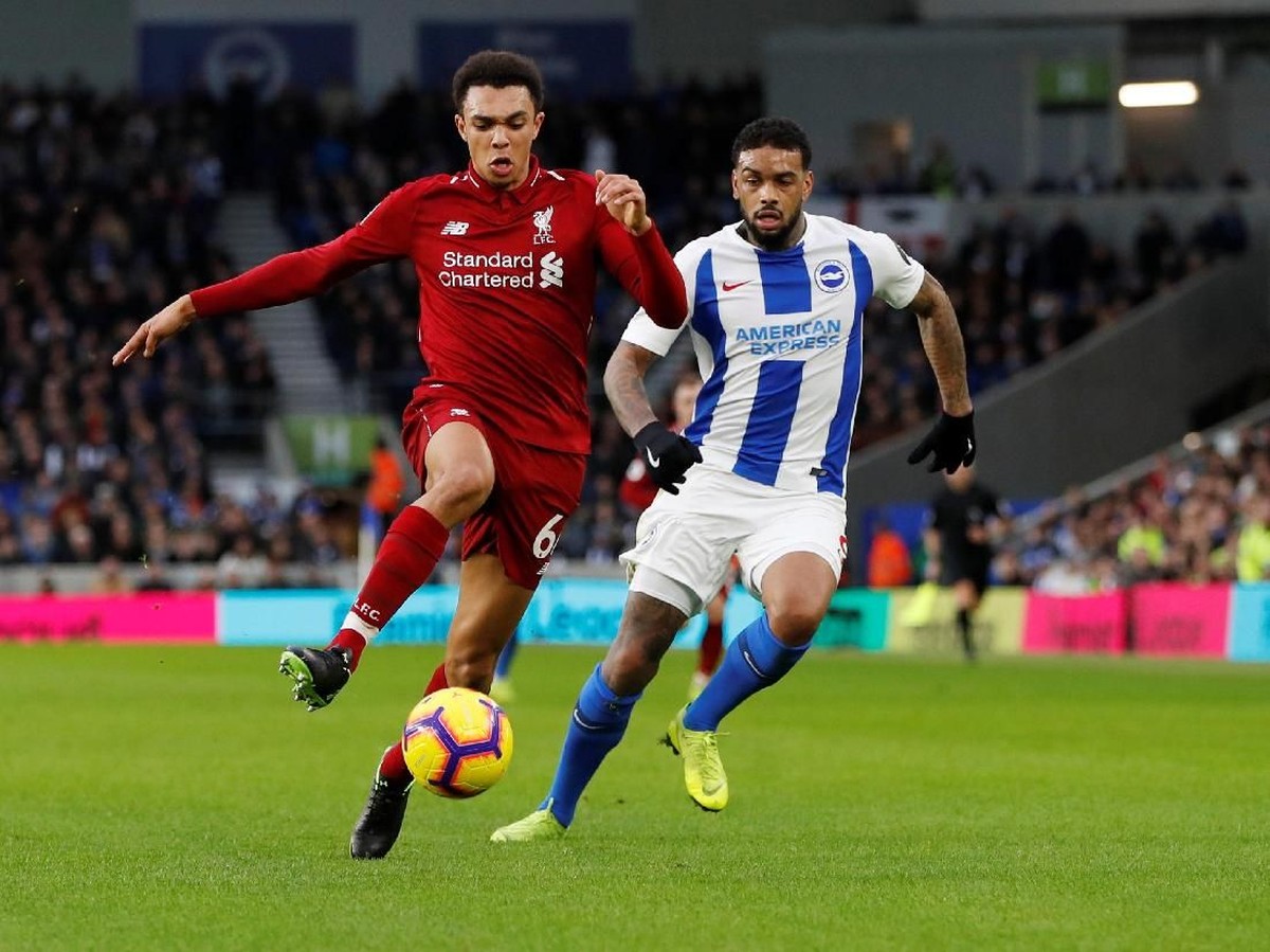 Link live streaming Brighton vs Liverpool dilihat di sini. (Foto: Action Images via Reuters/Paul Childs)